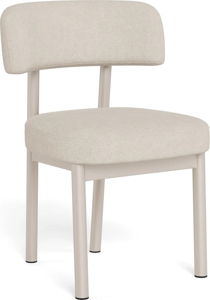 Sedia imbottita TORAY Beige (Apia 453) / struttura cashmere