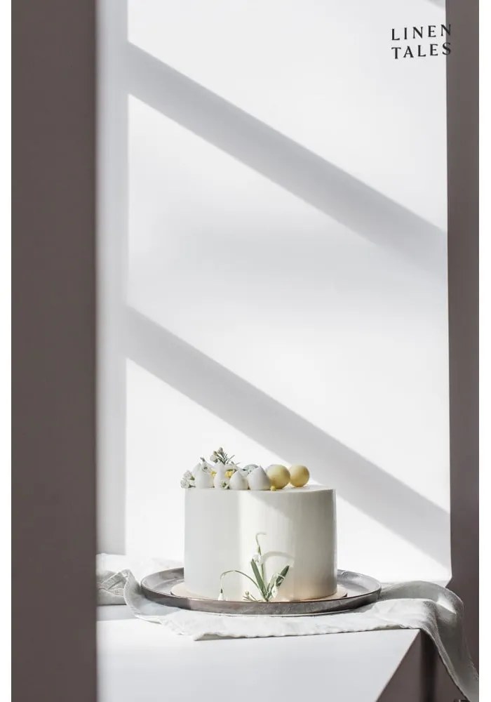 Strofinaccio in lino grigio chiaro , 65 x 45 cm Light Grey - Linen Tales