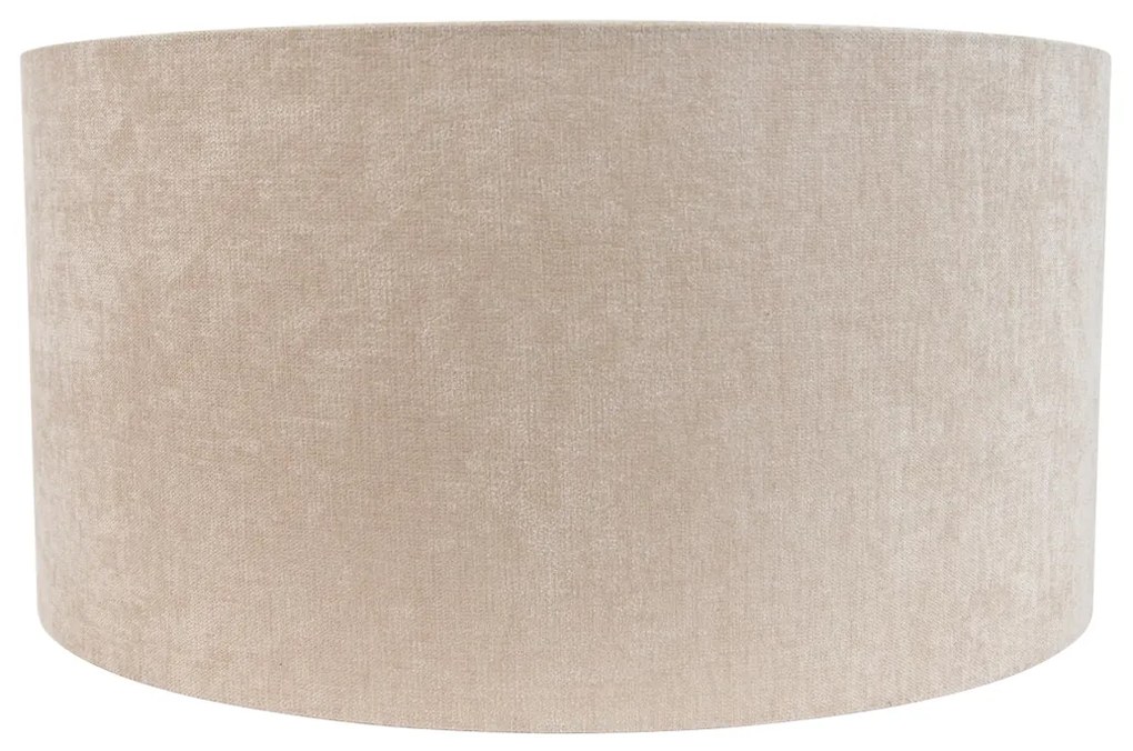 Paralume in tessuto marrone chiaro rotondo 50/50/25