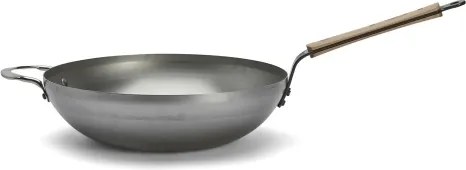 De Buyer 5717.32 - Padella Wok MINERAL B BOIS 32 cm