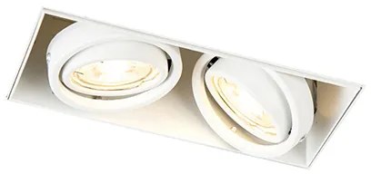 Faretto da incasso Smart bianco a scomparsa incl. 2 GU10 WiFi - Oneon 2