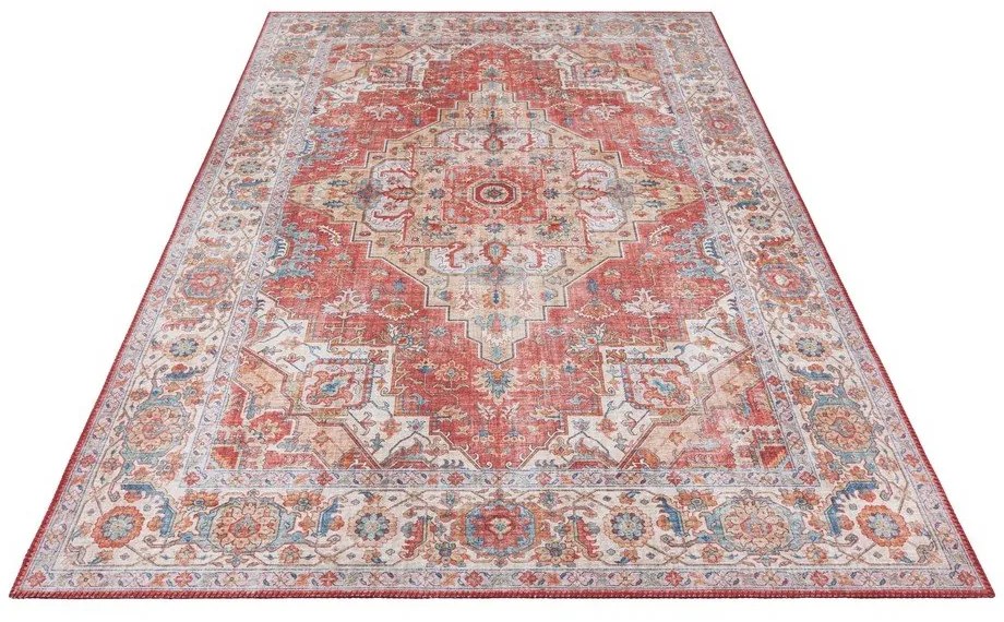 Tappeto rosso mattone , 200 x 290 cm Sylla - Nouristan