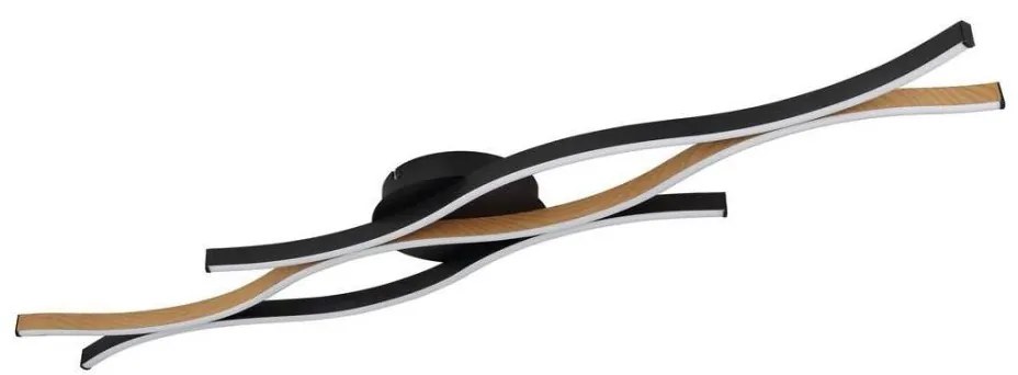 Globo 67206DW - Lampadario a plafone LED GERONIMO LED/35W/230V nero/marrone