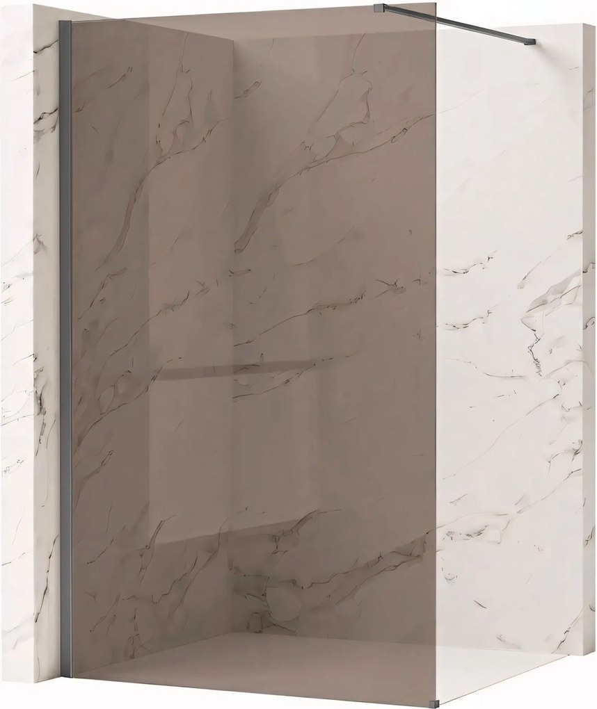 Parete doccia Rea Flexi Brown / Titan 120
