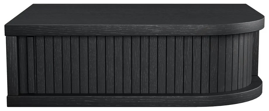 Comodino nero con effetto rovere Farsta – Woodman