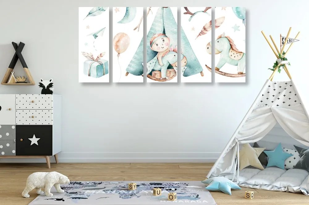 Quadri 5 pezzi – Per bambino