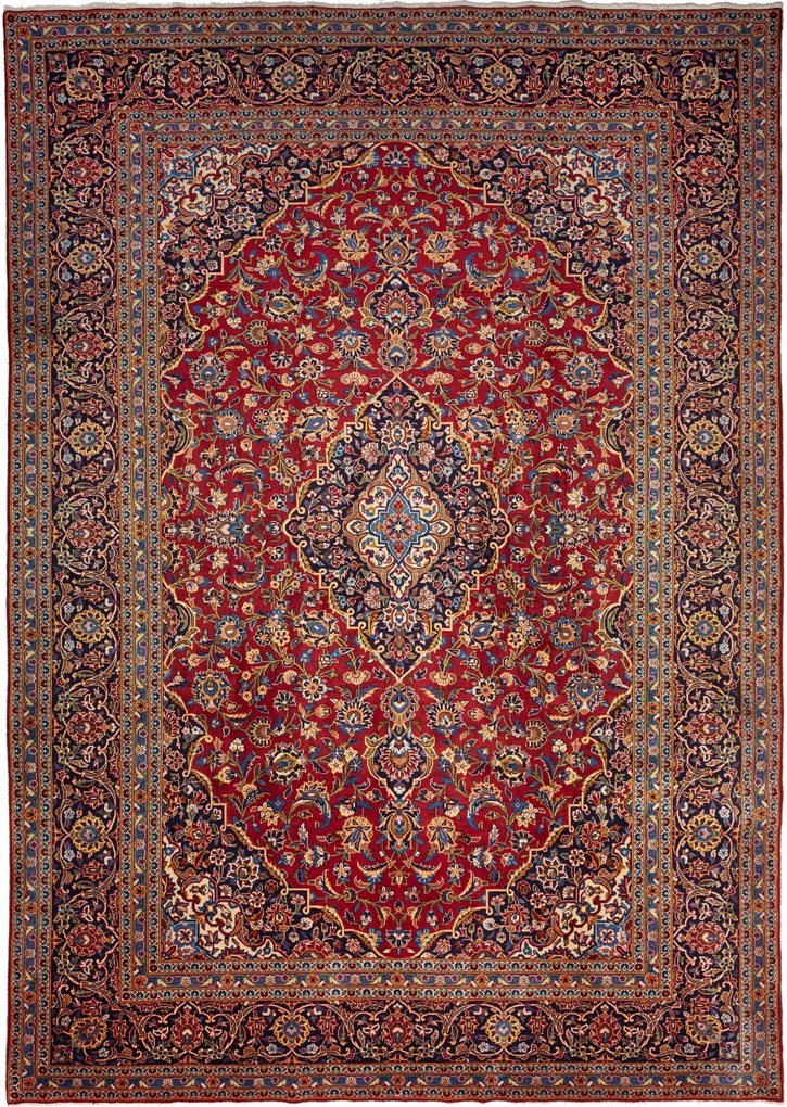 Kashan Tappeto persiano 260x370 Rosso (Iran) Annodato A Mano