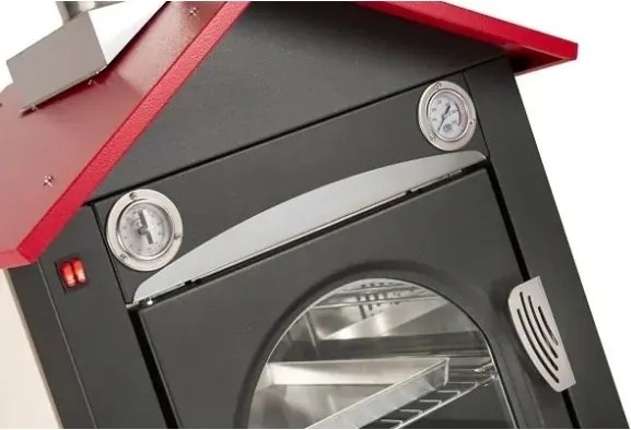 Forno A Legna Da Esterno 40x50 Cm Cottura Indiretta Smile Nero Clementi