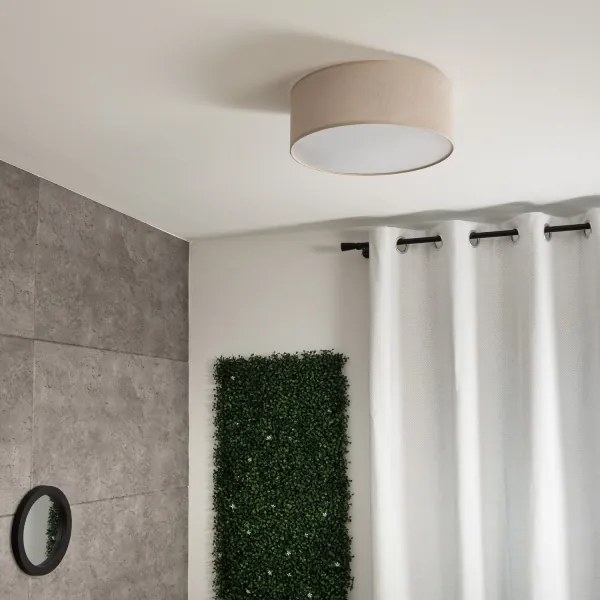 Plafoniera SIRJA 1xE27/60W/230V diametro 35 cm beige