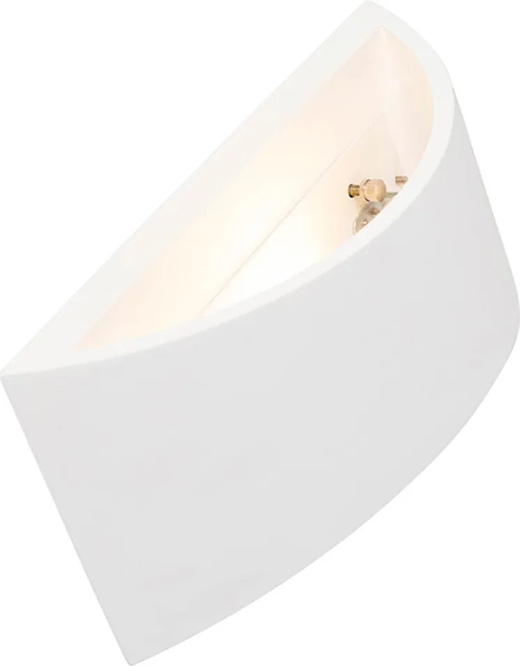 Lampada a parete intelligente bianca 20 cm con WiFi G9 - Tum