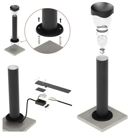 Applique da esterno ARTEO 1xE27/15W/230V IP44