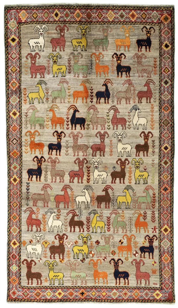 Gabbeh Tappeto 280x160 Nero (Iran) Annodato A Mano
