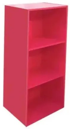 Libreria componibile modulare multifunzionale 42x29x89h in vari colori, rosso