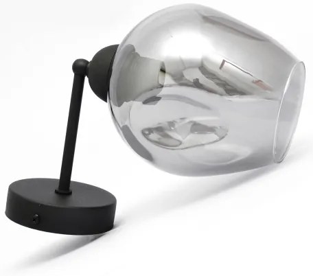 Applique LILI 1xE27/15W/230V nero/grigio