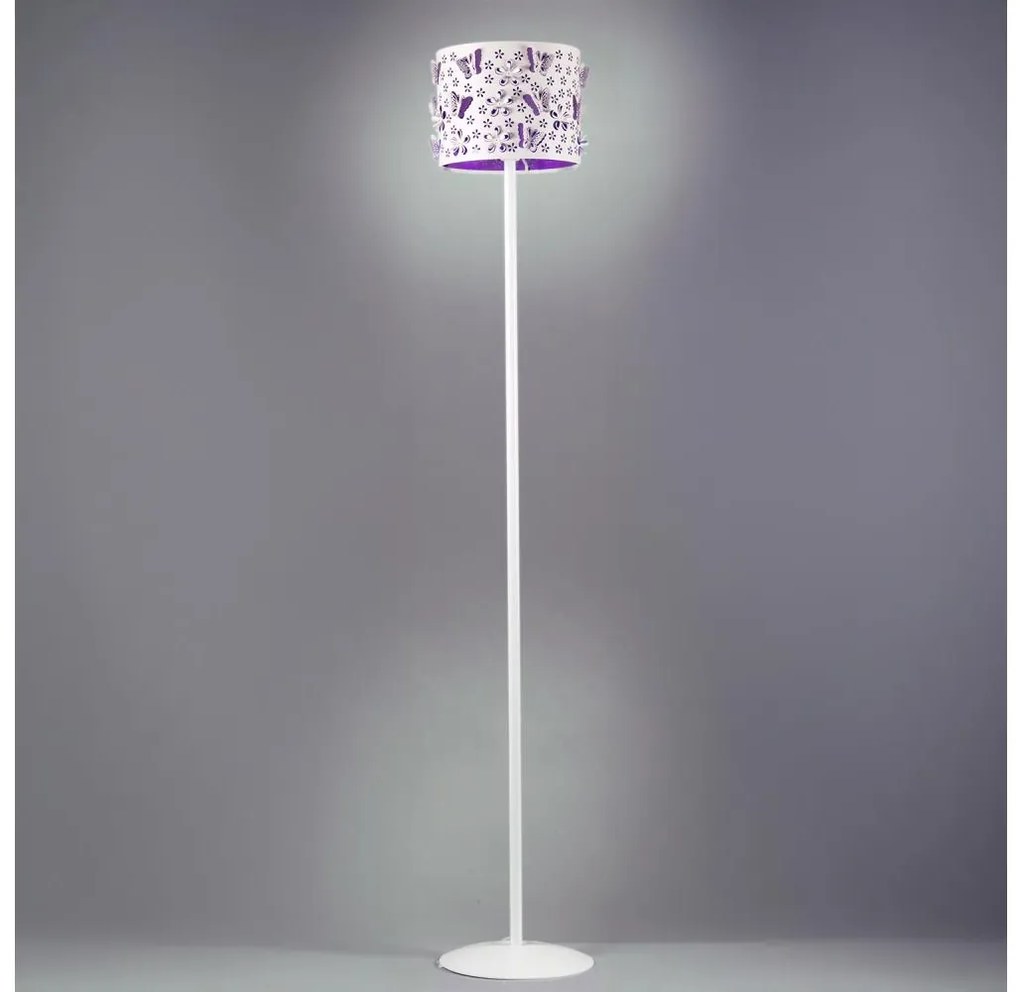 ONLI - Lampada con piedistallo TITILLA 1xE27/22W/230V viola/bianco