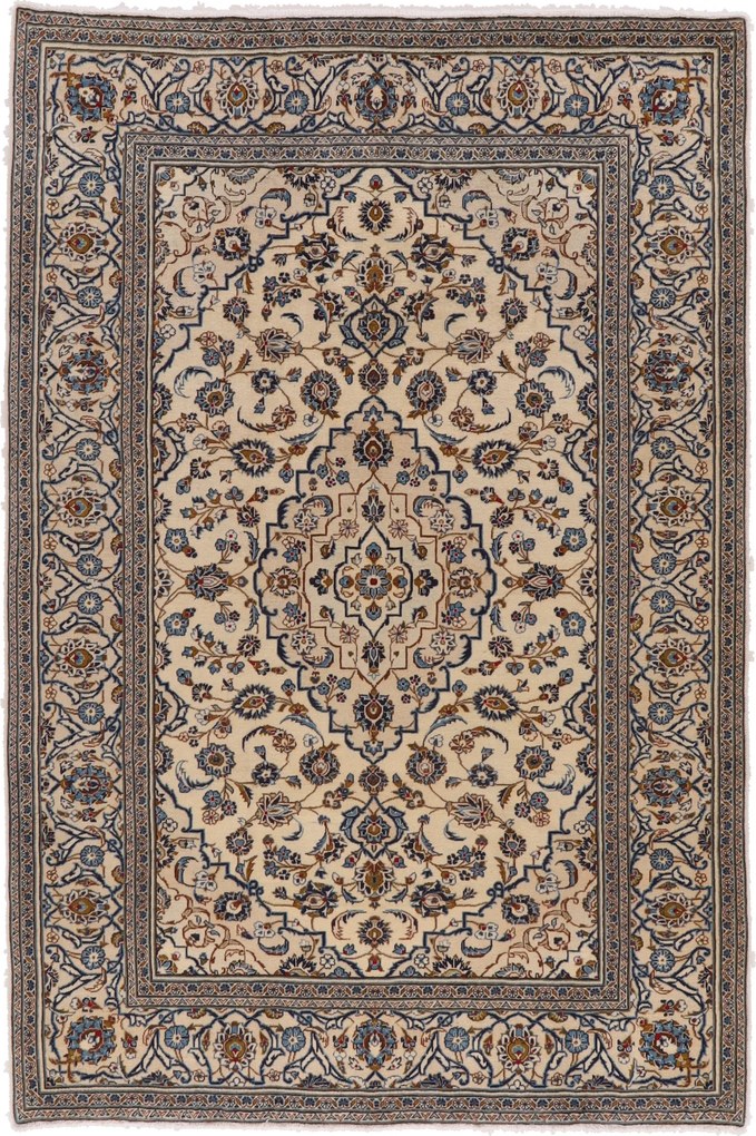 Kashan Tappeto 200x300 (Iran) Annodato A Mano