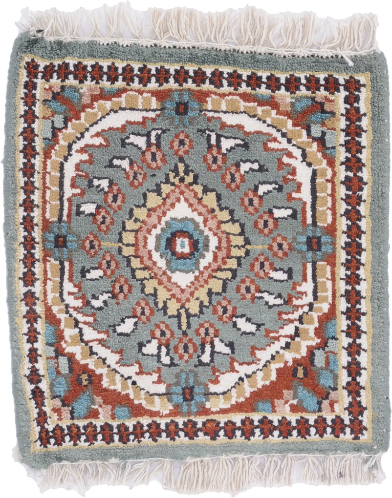 Agra Tappeto 30x30 (Indian) Annodato A Mano