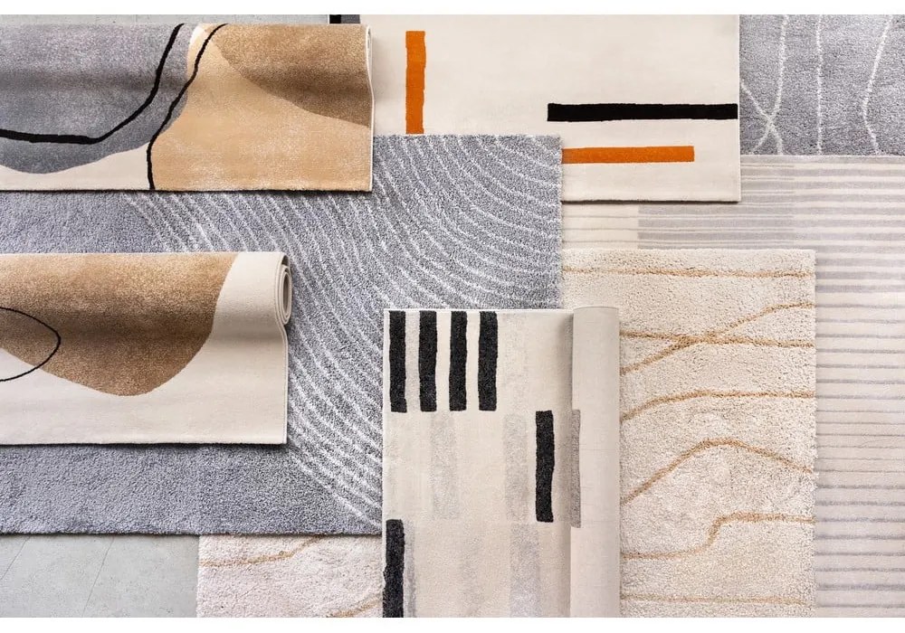 Tappeto grigio e crema 120x180 cm Mosaica - Bonami Selection