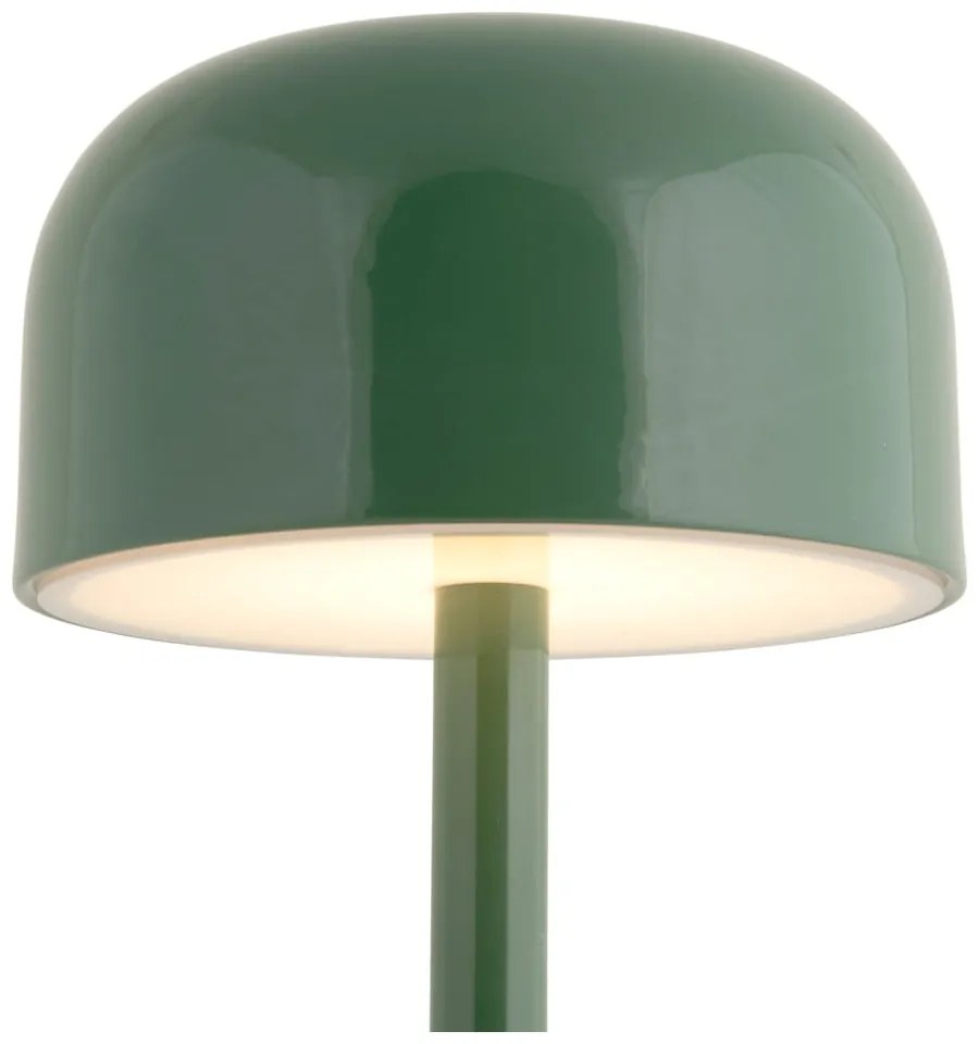 Lampada da tavolo a LED verde con paralume in metallo (altezza 24,5 cm) James - Leitmotiv