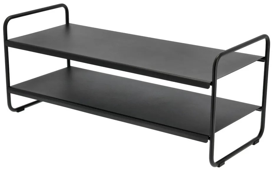 Scarpiera nera in acciaio 33x33x80 cm A-Shoe – Zone