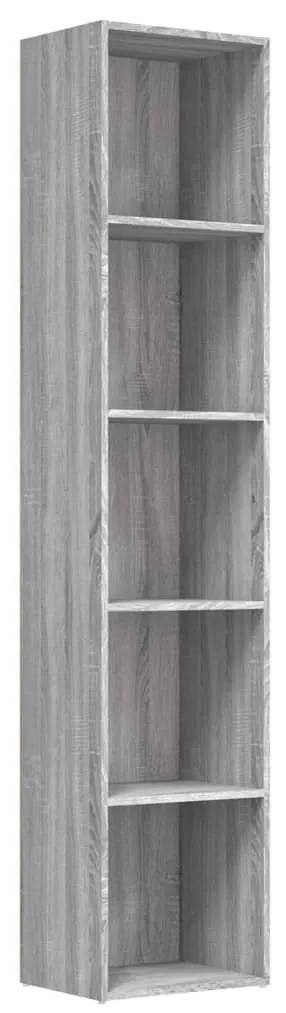 Libreria grigio sonoma 40x30x189 cm in legno multistrato