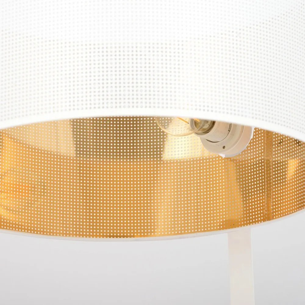 Lampada da Terra ESTRELLA LP1 in Acciaio E27 Colore del corpo Bianco