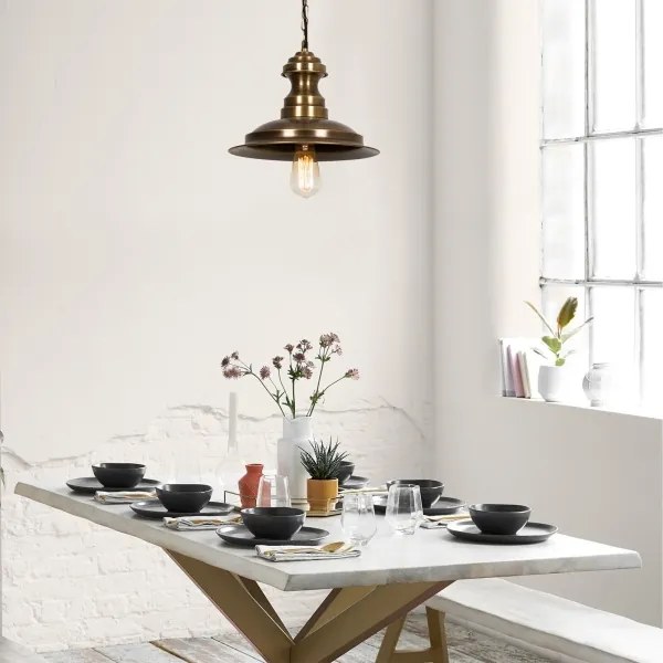 Lampadario a sospensione su cavo SIVANI 1xE27/40W/230V bronzo