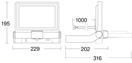 Steinel 065249 - Riflettore LED con sensore XLED ONE LED/18,6W/230V IP44