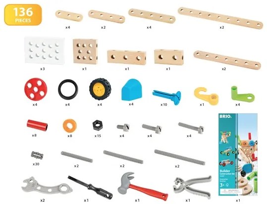 Brio Builder - Set costruzioni - 135 pezzi