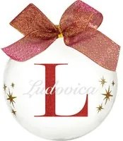 Pallina natale con nome Ludovica 10cm