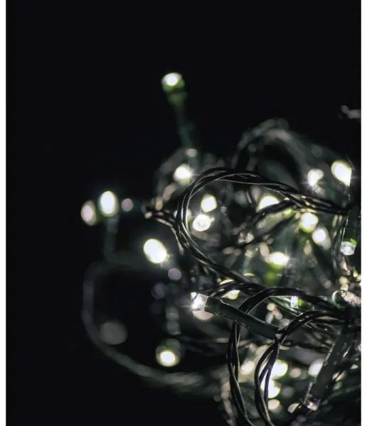 Catena natalizia LED da esterno CHAIN 180xLED/8 funzioni 8m IP44 bianco freddo