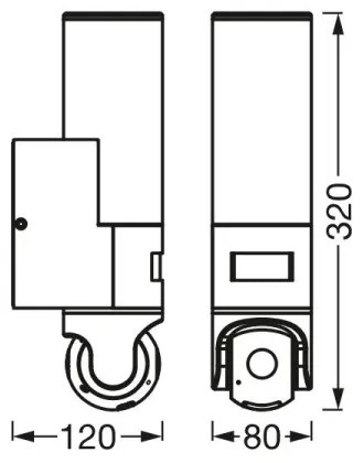 Ledvance - Luce LED con sensore e telecamera SMART+ LED/16W/230V Wi-Fi IP44