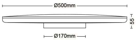 Philips- Plafoniera LED dimmerabile OZZIET SCENE SWITCH LED/36W/230V 4000K