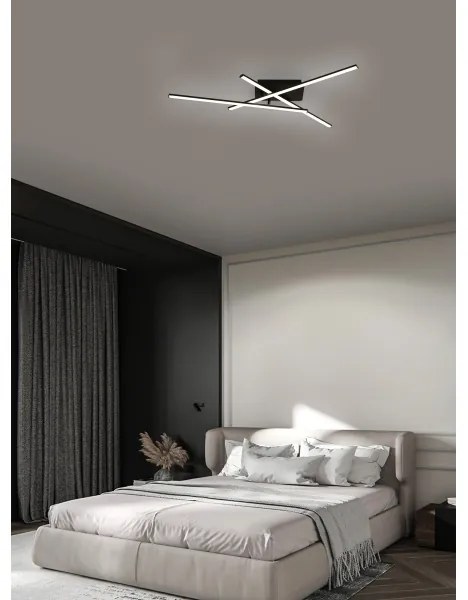 Brilagi - Plafoniera LED STRIPES LED/30W/230V nera