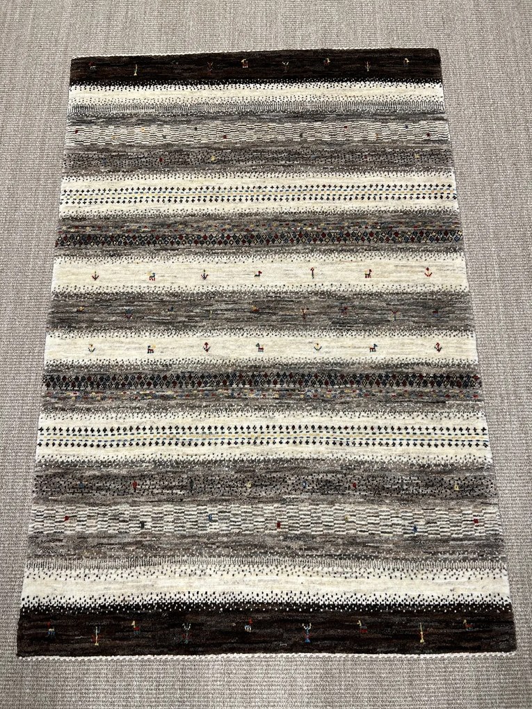 Loribaft Tappeto 100x160 Beige (Iran) Annodato A Mano