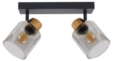 Brilagi - Faretto HYGGE 2xE14/15W/230V nero/fumé