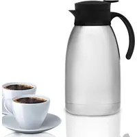 Caraffa Sottovuoto Termica Brocca Thermos In Acciaio Inox Capienza 1,5 LT