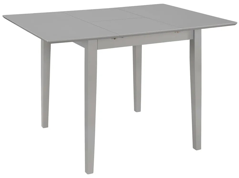 Set per sala da pranzo 5 pz in mdf grigio