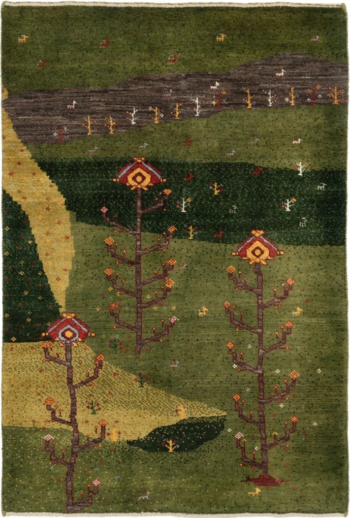 Gabbeh Tappeto persiano 110x150 (Iran) Annodato A Mano