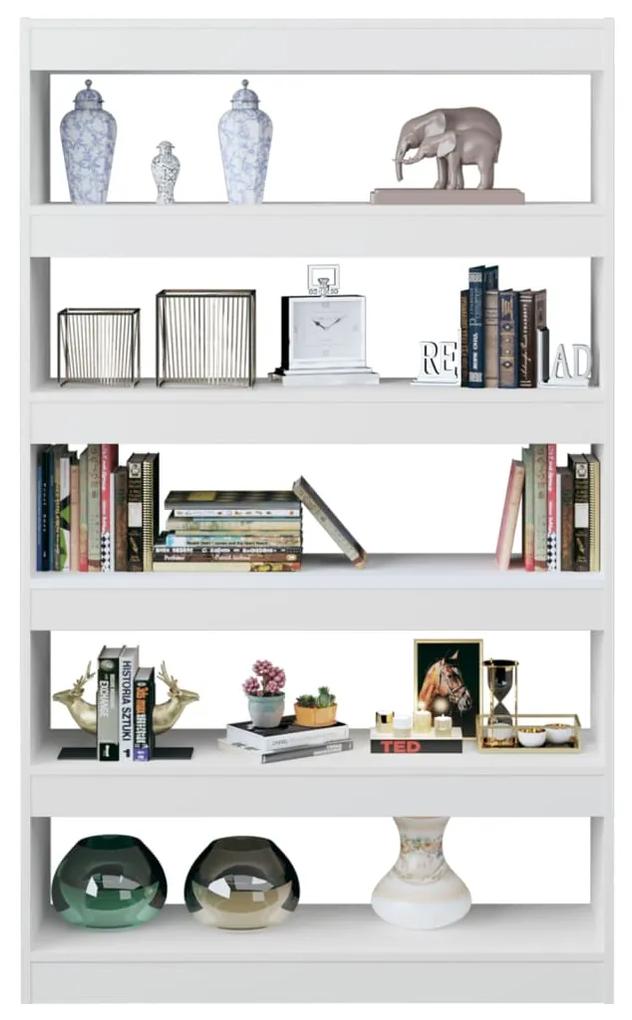 Libreria/divisorio bianco 100x30x166 cm