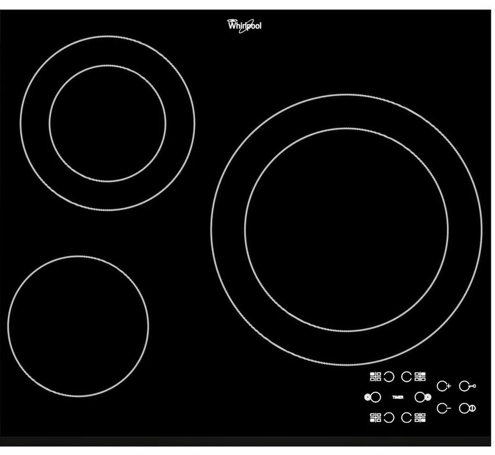 Piano Cottura in Vetroceramica Whirlpool Corporation AKT807BF 58 cm 5600 W