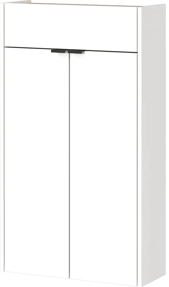 Armadietto bianco con effetto rovere 56x97x22 cm Ameca – Germania