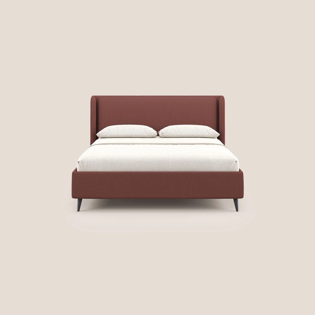 Nadine letto contenitore di design e comfort Italiano in tessuto impermeabile T19