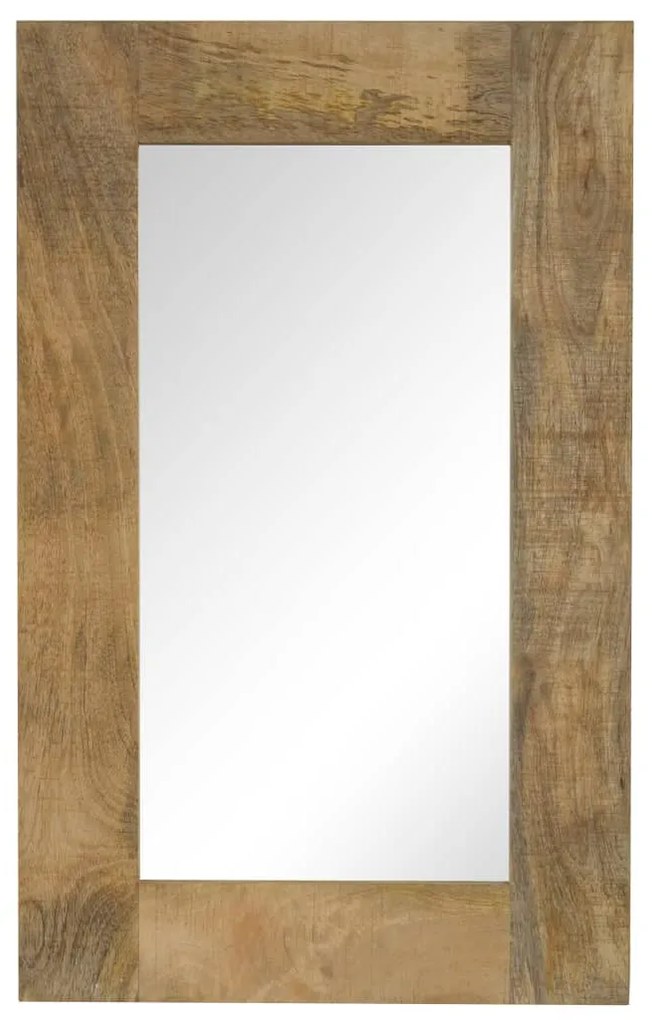 Specchio İn Legno Massello Di Mango 50x80 Cm /