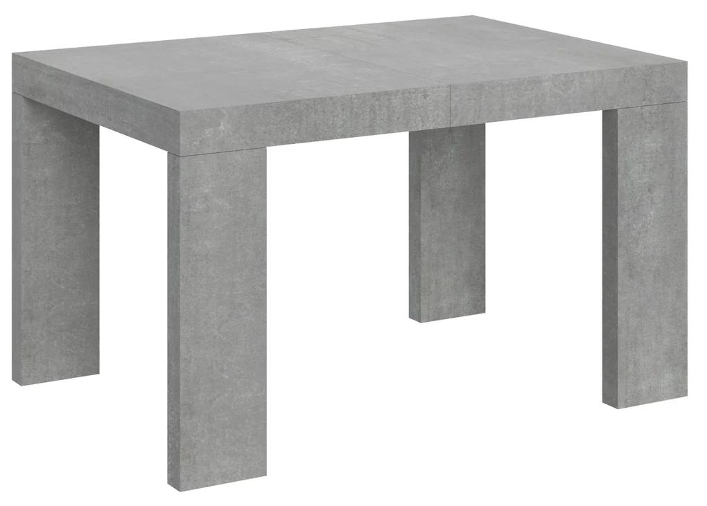 Tavolo Estensibile Roxell 90x140/244 cm - Design Geometrico - Diversi Colori, L.140 P.90 H.77 cm (allungabile fino a 244 cm) / Cemento