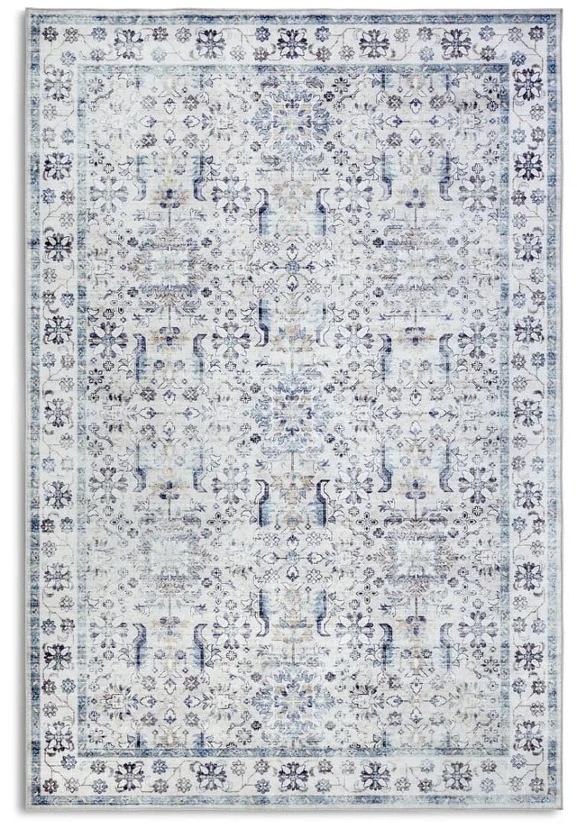 Tappeto azzurro 120x160 cm Saveh Cream Blue - Elle Decoration