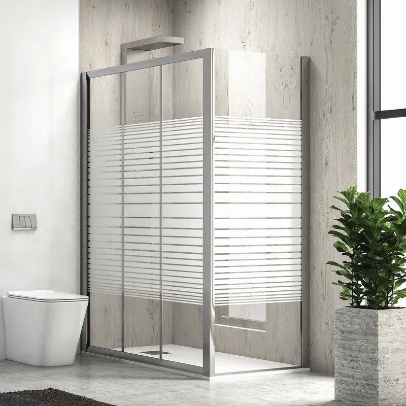Box doccia 80x100 altezza 180 cm apertura scorrimento KP3000S - KAMALU