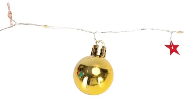 Aigostar - Catena luminosa LED natalizia 20xLED/3xAA 2m bianco caldo