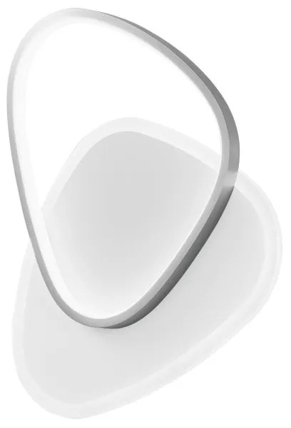 Plafoniera LED Ayrton Ø 42 cm argento IP20, 4600 lumen LUCE AMBIENTE DESIGN