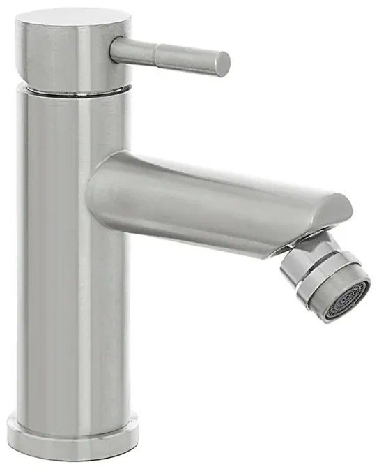 Miscelatore bidet acciaio spazzolato con piletta click-clack York